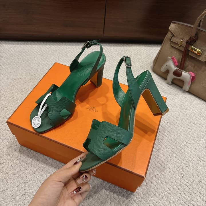 Hermès Eremite 80 Heeled Sandals in Blush Pink