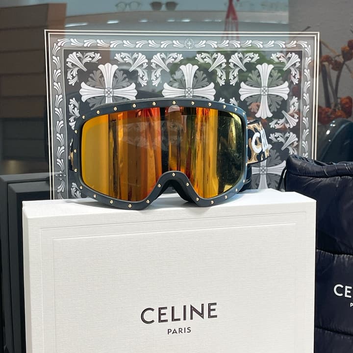 Celine Ski Goggles in All Black Frame