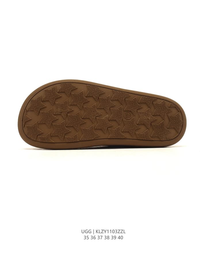 UGG Retro Color-Block Sheepskin Slippers – Autumn/Winter Collection in Brown Suede