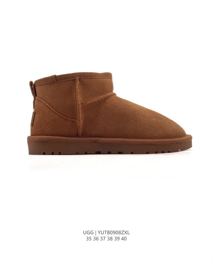 UGG Mid-Tube Plush Snow Boots – Autumn/Winter Collection in Black