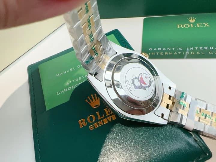Rolex Datejust Two-Tone Green Watch