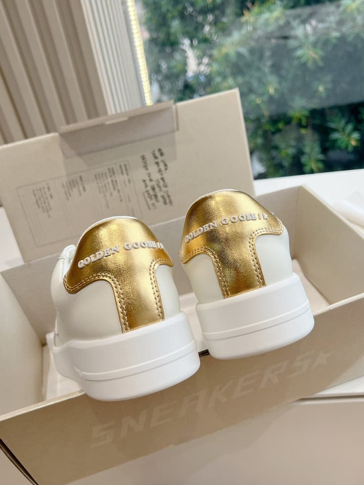 Golden Goose Space Distressed Sneakers – 2024 Collection in White 1