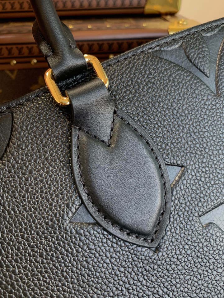 Louis Vuitton Onthego Small Tote Bag in Black Monogram Empreinte
