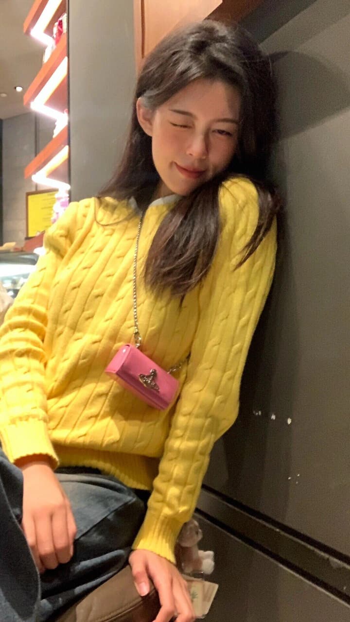 Ralph Lauren Polo Cable Knit Sweater in Bright Yellow