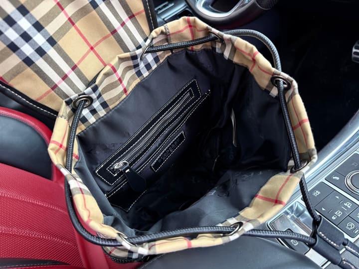 Burberry Classic Check Canvas Backpack