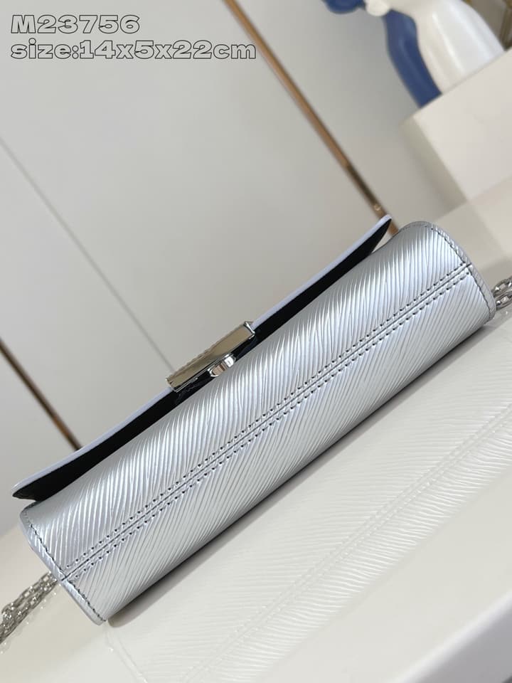 Louis Vuitton Pochette Louise Chain Bag in Beige