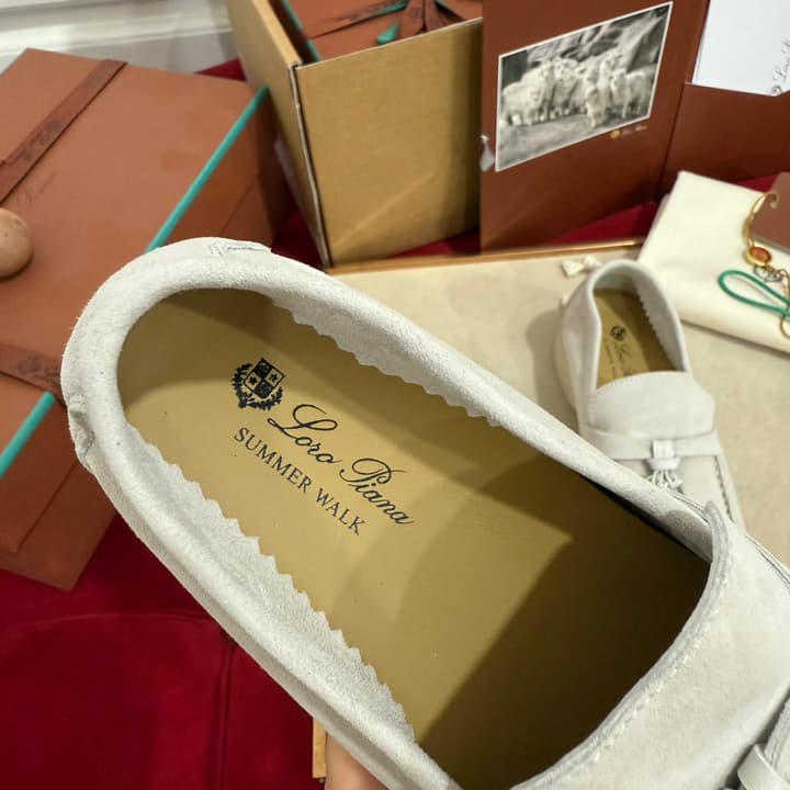 Loro Piana Summer Charms Walk Kids Moccasin Loafers – Kids Collection in Cream