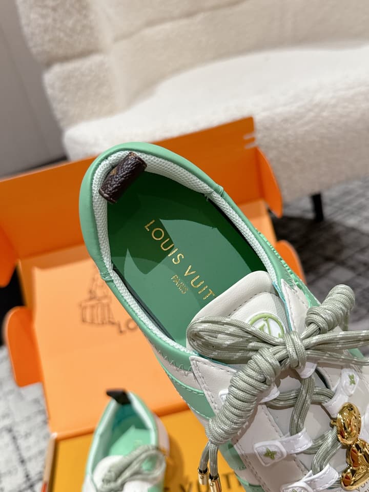 Louis Vuitton Sneakerina Ballet Sneakers – 2025 Collection in Metallic Silver