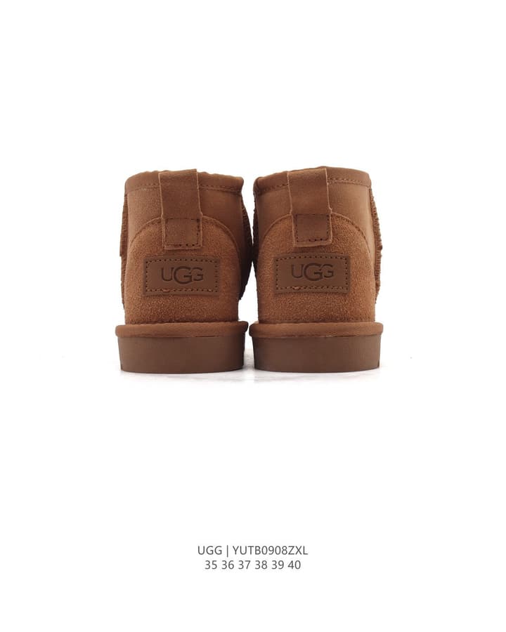 UGG Mid-Tube Plush Snow Boots – Autumn/Winter Collection in Black