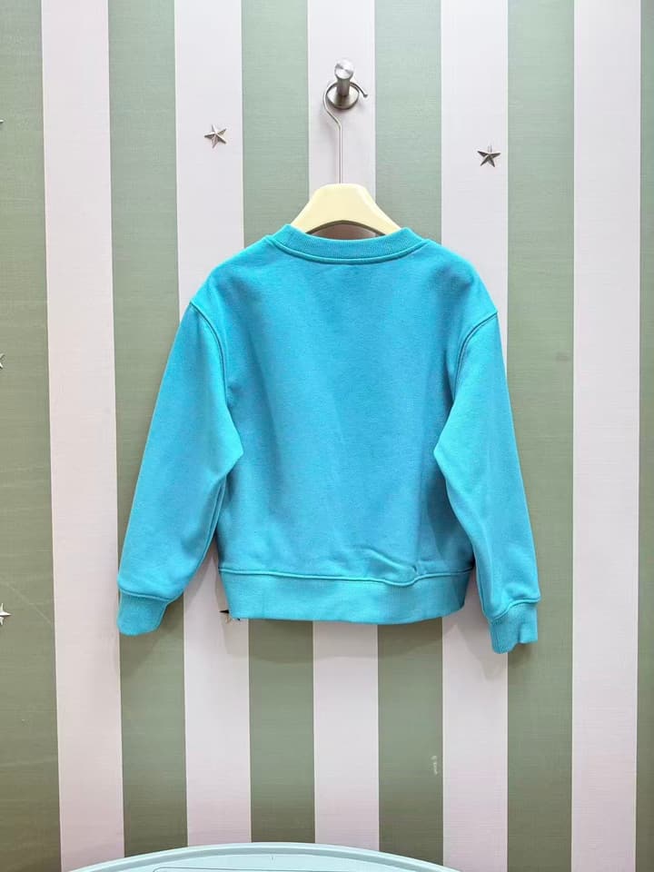 Ralph Lauren Kids Crewneck Sweatshirt – Kids Collection – 2025FW in Light Blue Bear Graphic