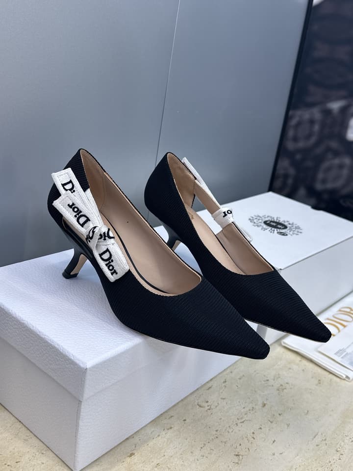 Dior J'Adior Webbing Bow Pumps – 2026 Early Spring Collection