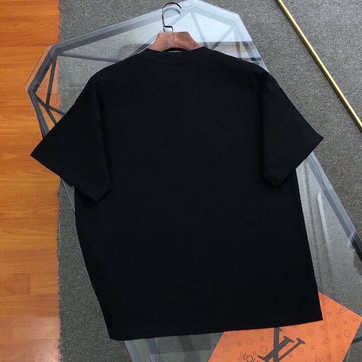 Moncler Embroidered Logo Crewneck T-Shirt – 2025 Spring/Summer Collection in Black