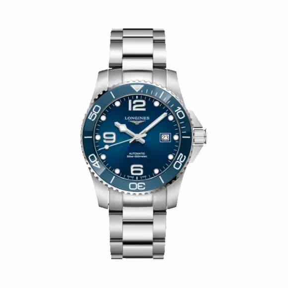 Longines Conquest Automatic Watch (Eddie Peng Edition) in Blue Dial With Blue Rubber Strap