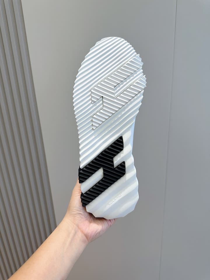 Hermès Bouncing Sneakers in Black And White Color Block