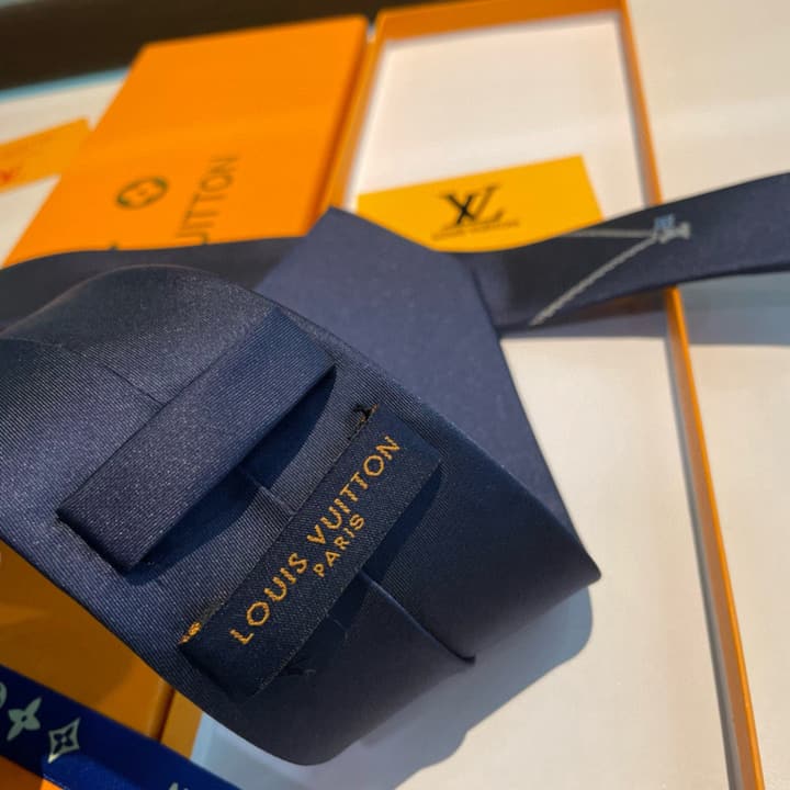 Louis Vuitton Monogram Classic Tie in Black