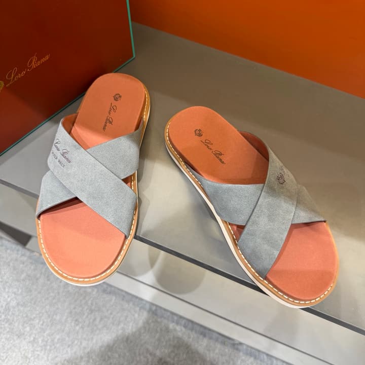 Loro Piana Summer Walk Crisscross Mules