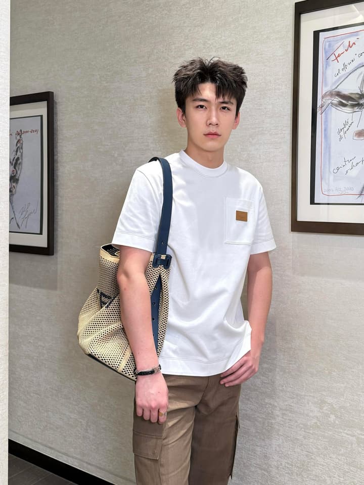 Fendi Leather Patch Logo Cotton T-Shirt – 26SS