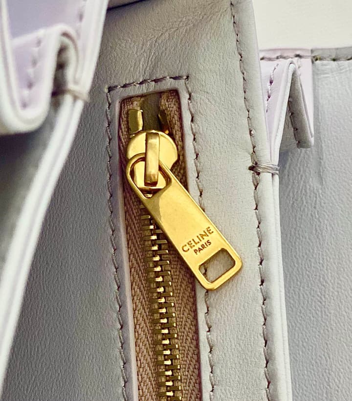 Celine Triomphe Box Calfskin Bag in Burnt Orange