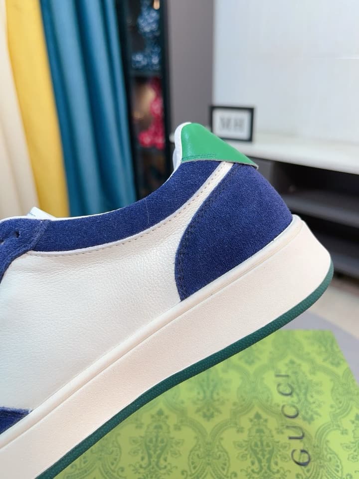 Gucci New Season Casual Fashion Sneakers in Black With Web Stripe