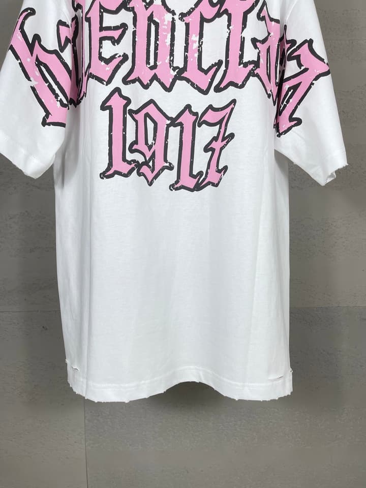 Balenciaga Paris Art Print Distressed T-Shirt – 25SS in Black