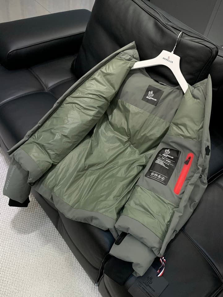 Moncler Casual Hooded Down Jacket – 2025FW in Sage Green