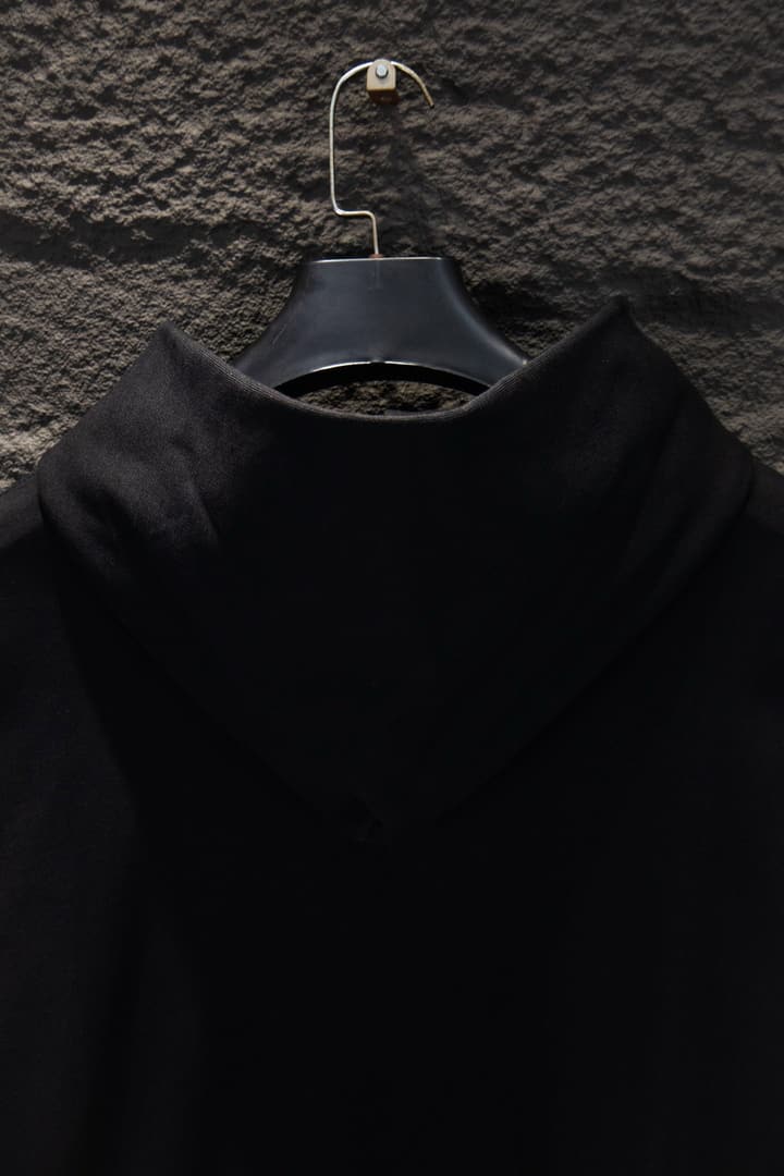 Prada Oversize Embroidered Cotton Sweatshirt in Classic Black Hoodie