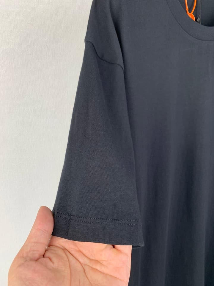 Saint Laurent Simple Logo Patch T-Shirt in Black