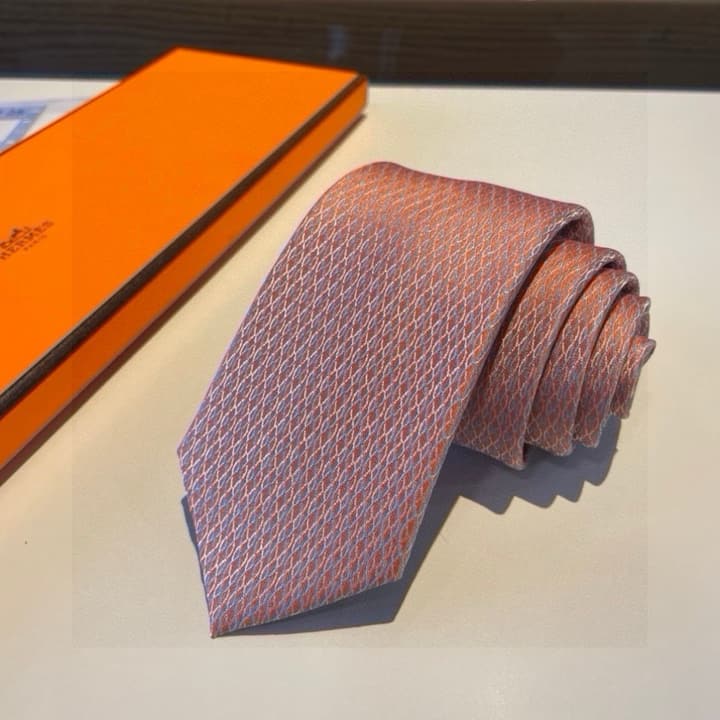 Hermès Men's Silk Tie – New Collection in Blue