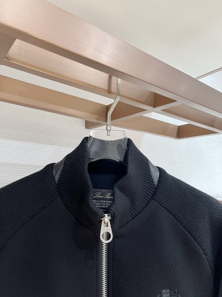 Loro Piana Knit Blend Down Jacket – 25FW in Dark Heather Gray