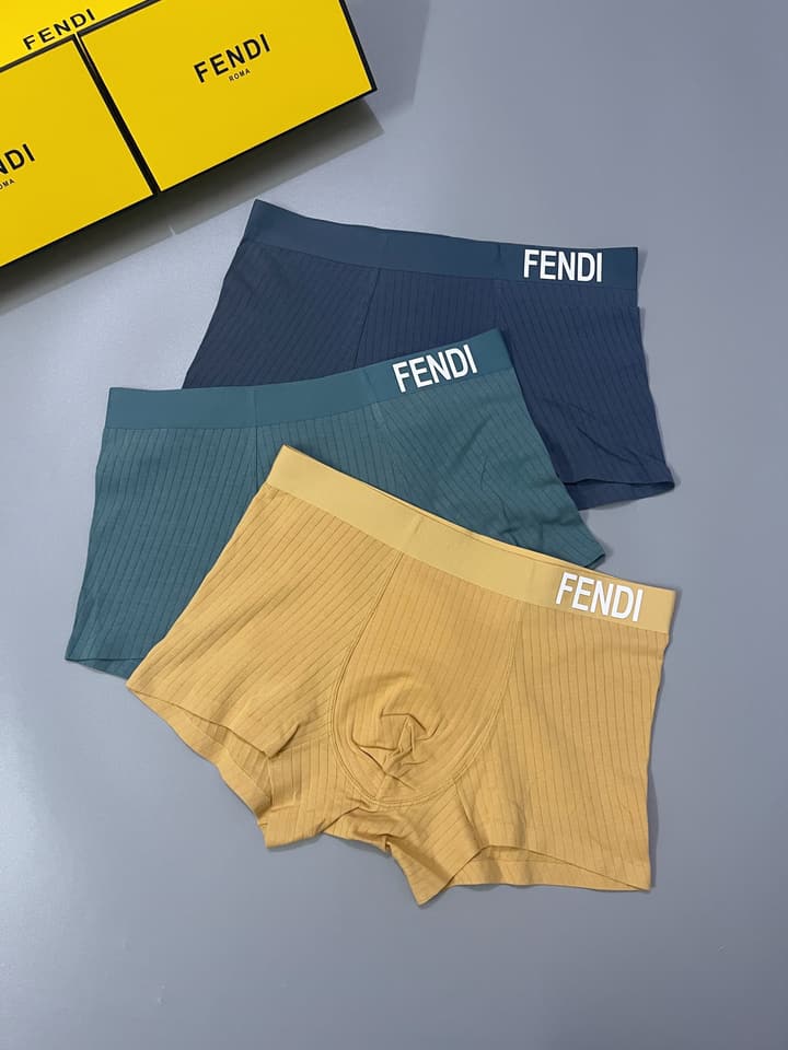 Fendi Men's Seamless Cotton Underwear Set