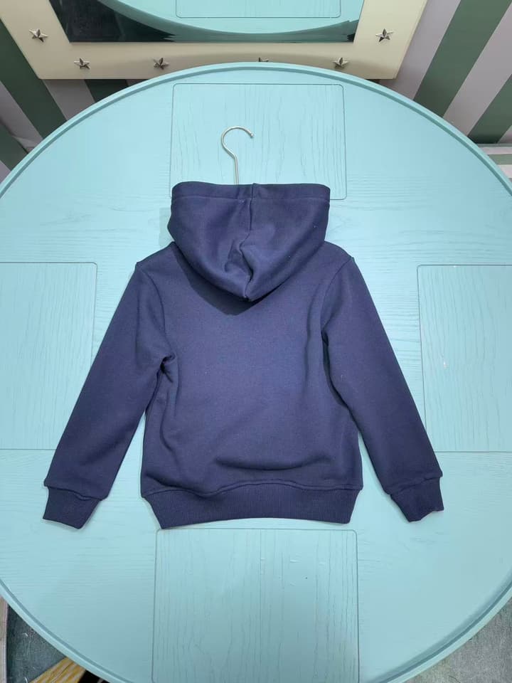 Ralph Lauren Inspired Kids Hooded Sweatshirt – 2025FW – Kids Collection in Burgundy Bear Graphic