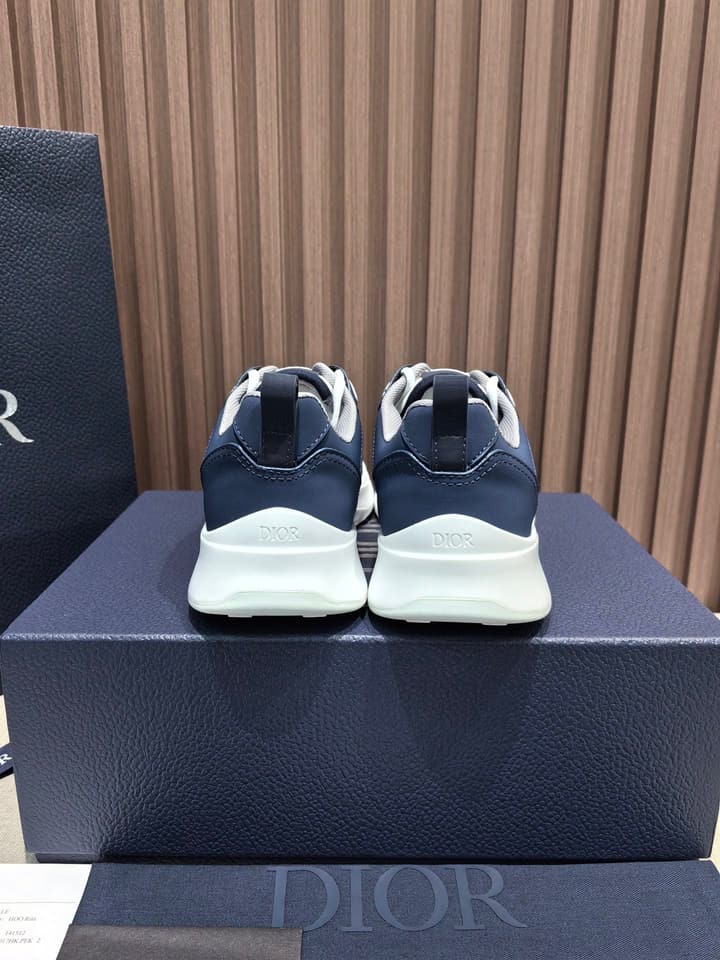 Dior Men's Leather Sneakers – New Collection in All Black