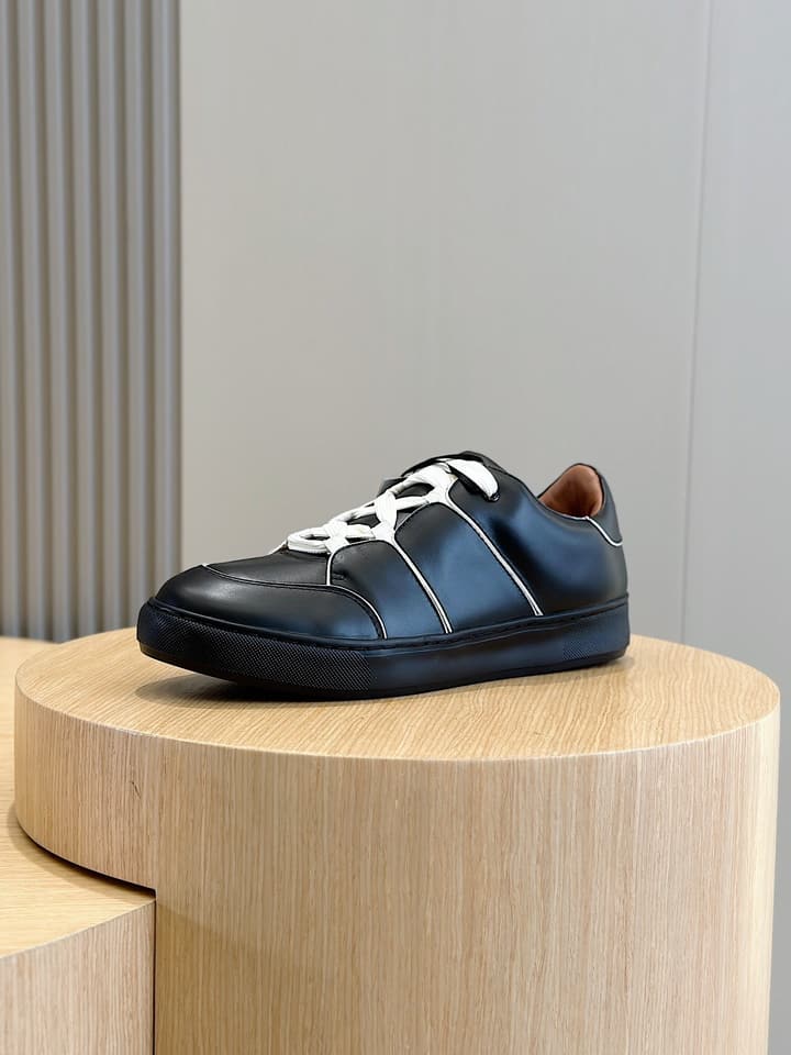Zegna Tiziano Couture Sneakers in Black With Matching Laces