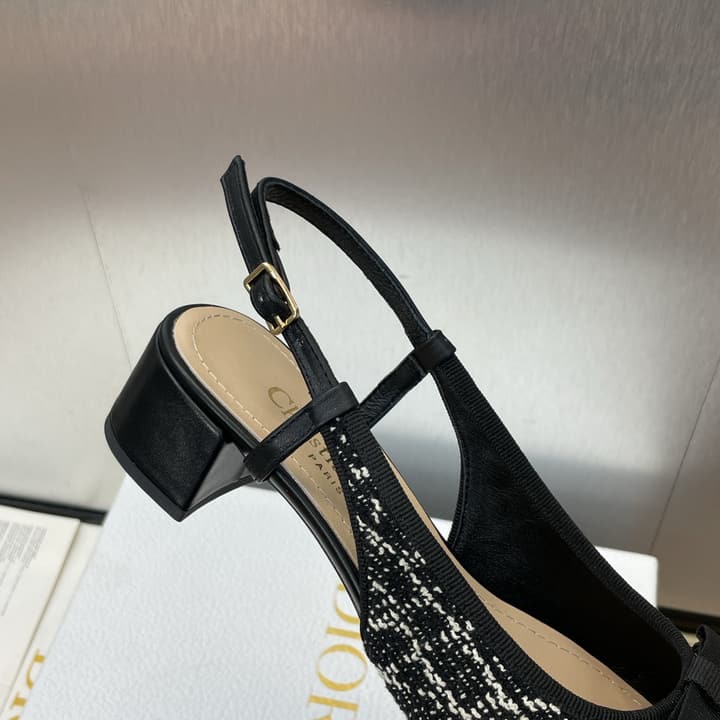 Dior Ballet Cannage Low-Heel Ballerina Flats – 2024 Spring/Summer Collection in Black Patent