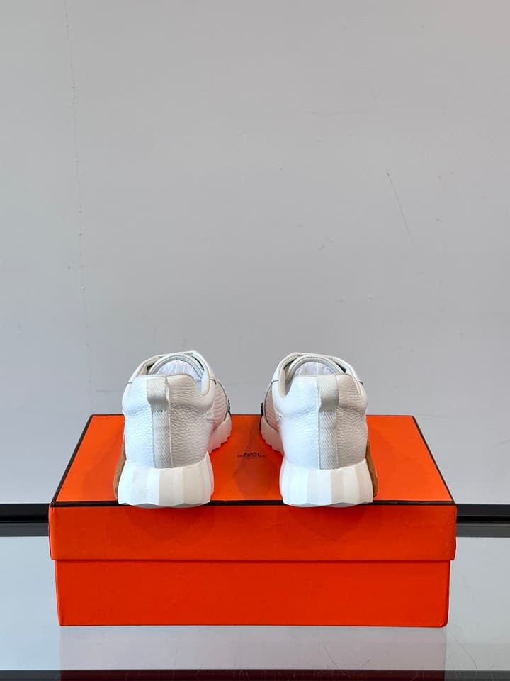 Hermès Bouncing Sneakers in White