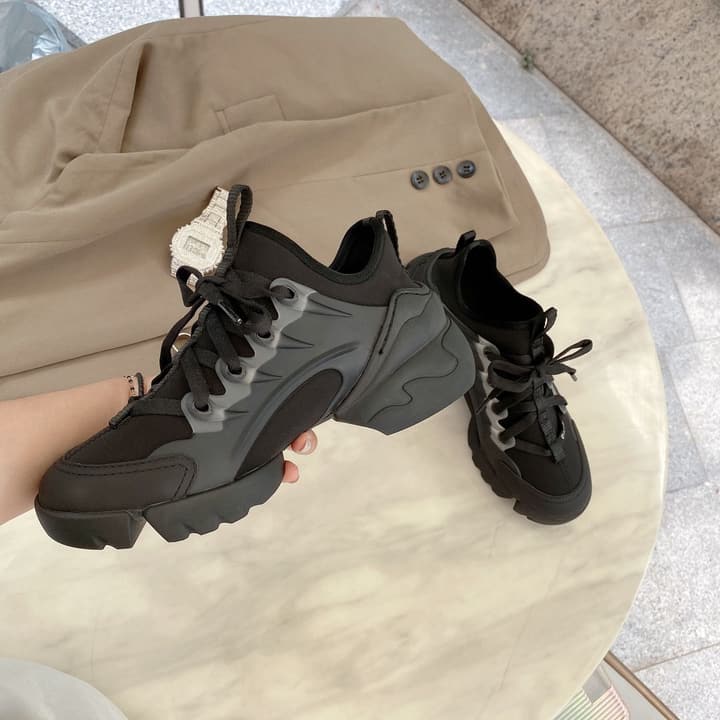 Dior Crusie J'DIOR Chunky Sneakers – 2020 Spring Collection in Black Knit