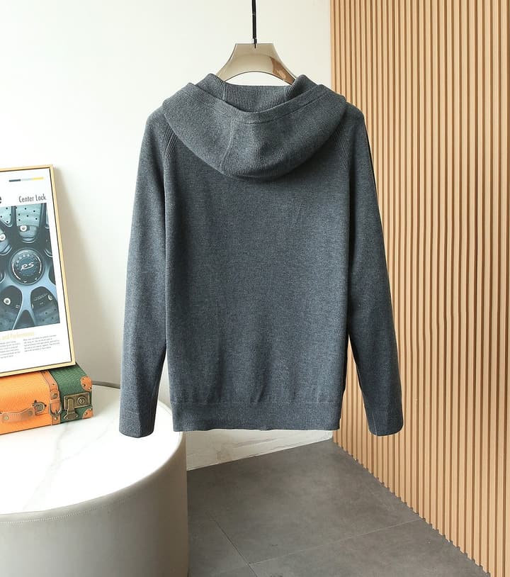 Loro Piana Premium Wool Sweater – 2025FW in Charcoal Grey