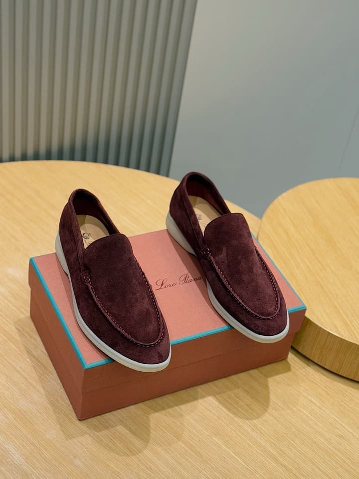 Loro Piana Italian Handmade Suede Driving Shoes in Black Suede