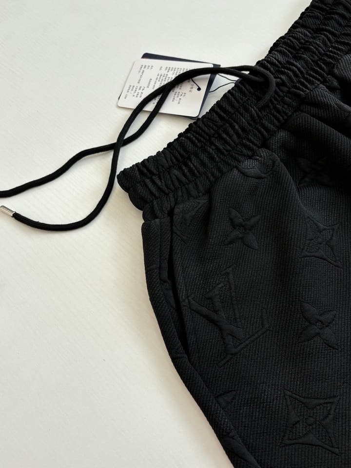 Louis Vuitton Monogram Embossed Jacquard Shorts in Black