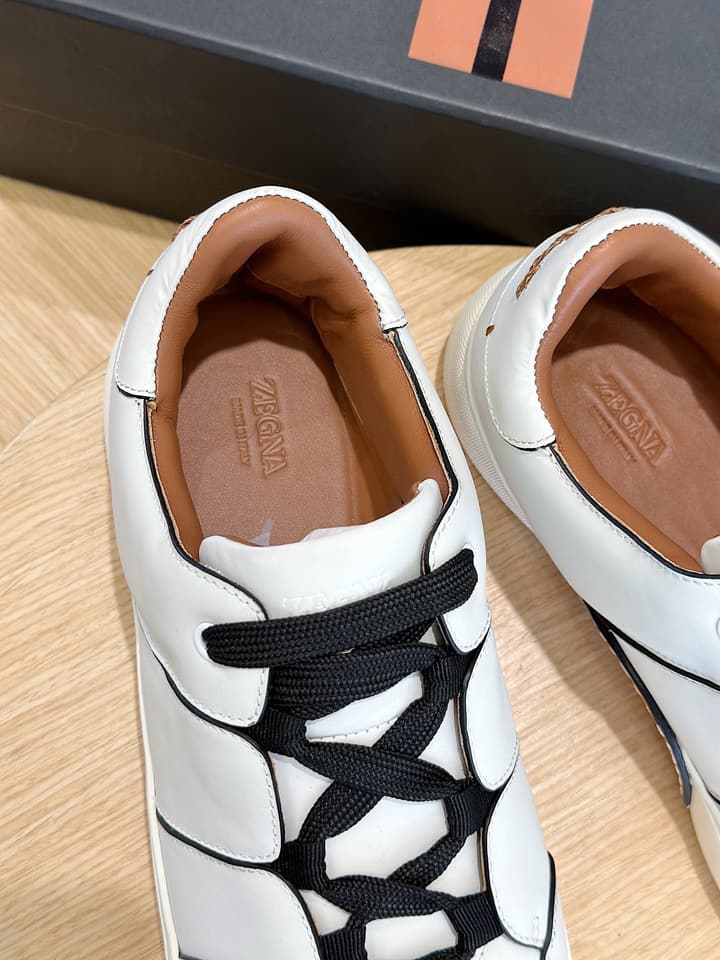 Zegna Tiziano Couture Sneakers in Black With Matching Laces