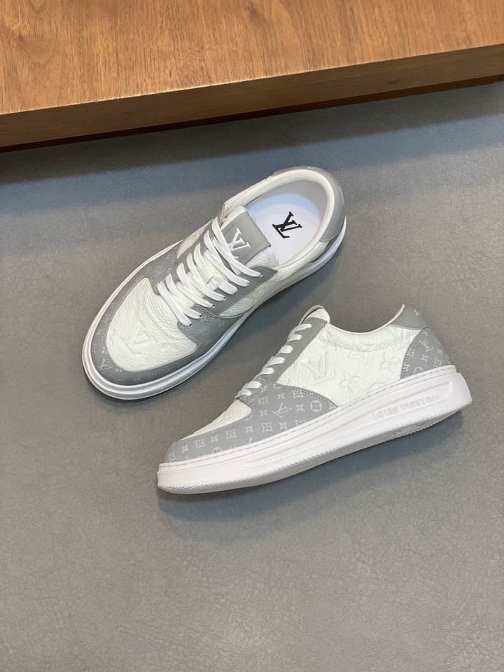 Louis Vuitton Nappa Leather Lightweight Sneakers in All White