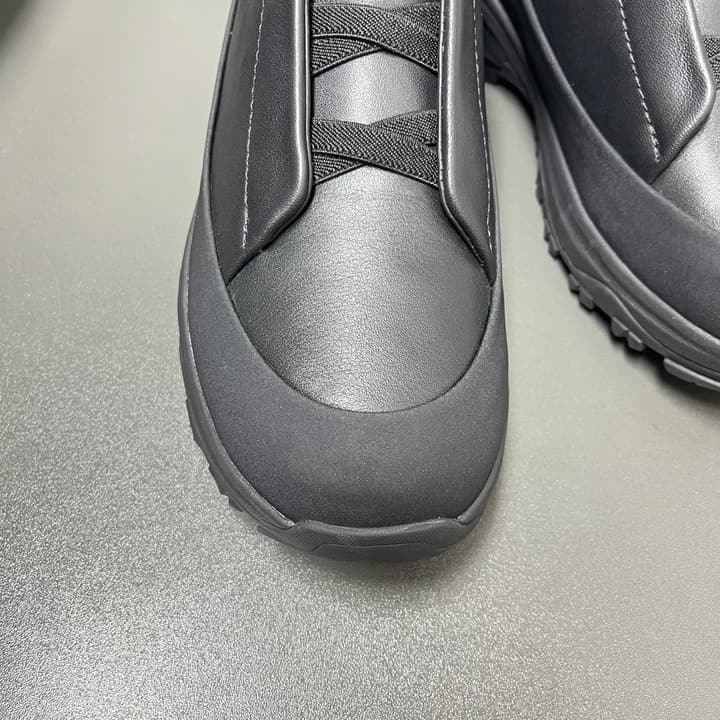 Zegna Triple Stitch™ Monte Perforated Casual Shoes in White Smooth