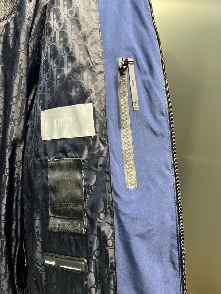 Dior Collaboration Waterproof Down Ski Jacket in Light Blue