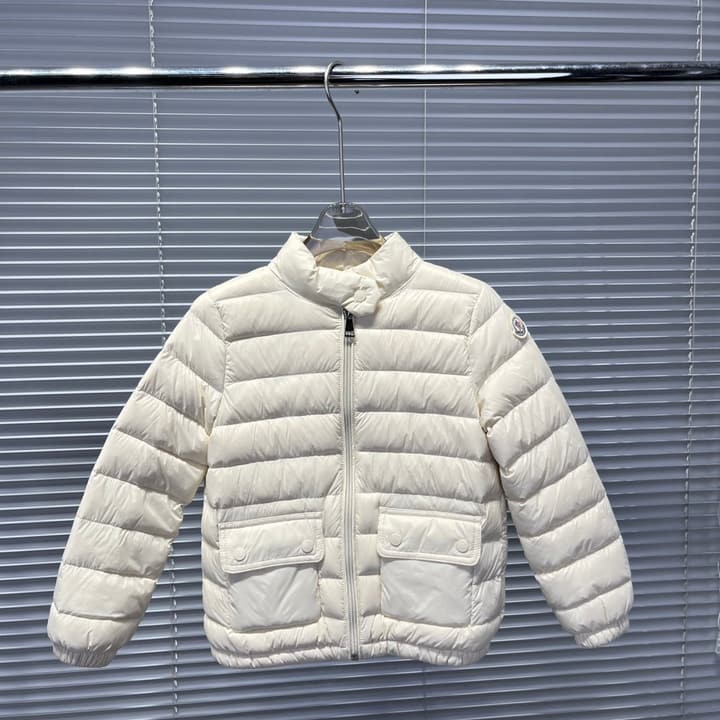 Moncler Kids Short Stand Collar Puffer Jacket – 25FW in Classic Black