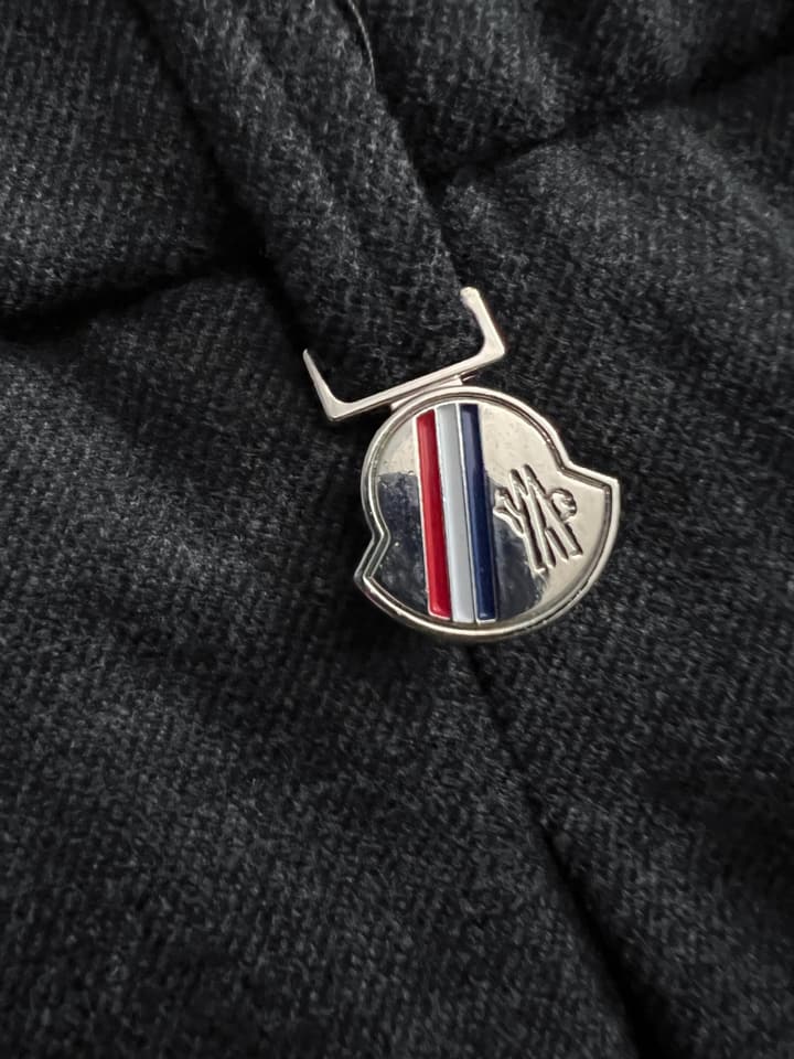 Moncler 2025 Pure Cotton Casual Trousers in Charcoal Gray