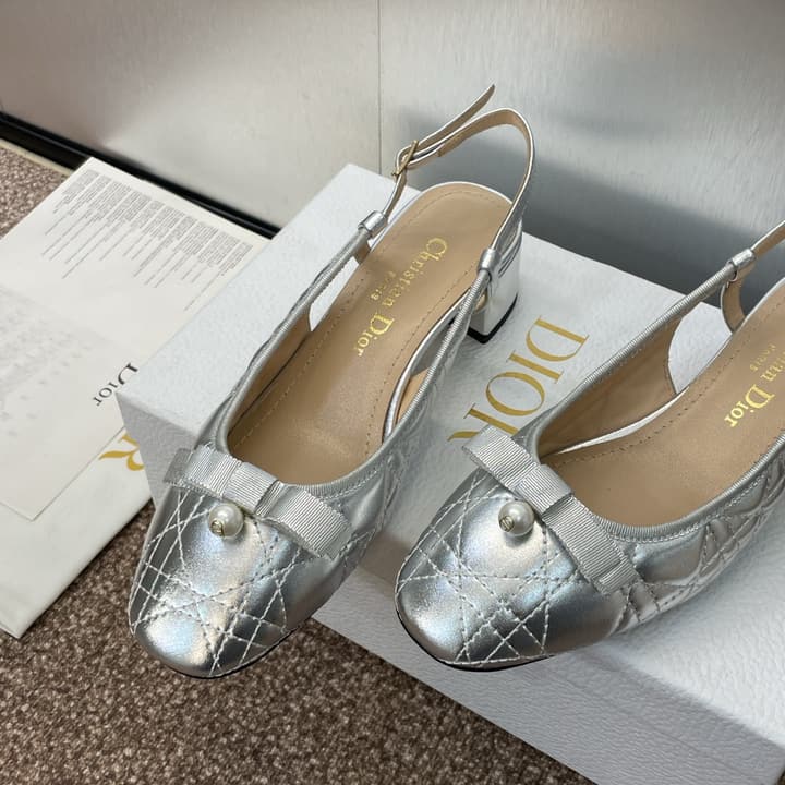 Dior Ballet Cannage Low-Heel Ballerina Flats – 2024 Spring/Summer Collection in Black Patent