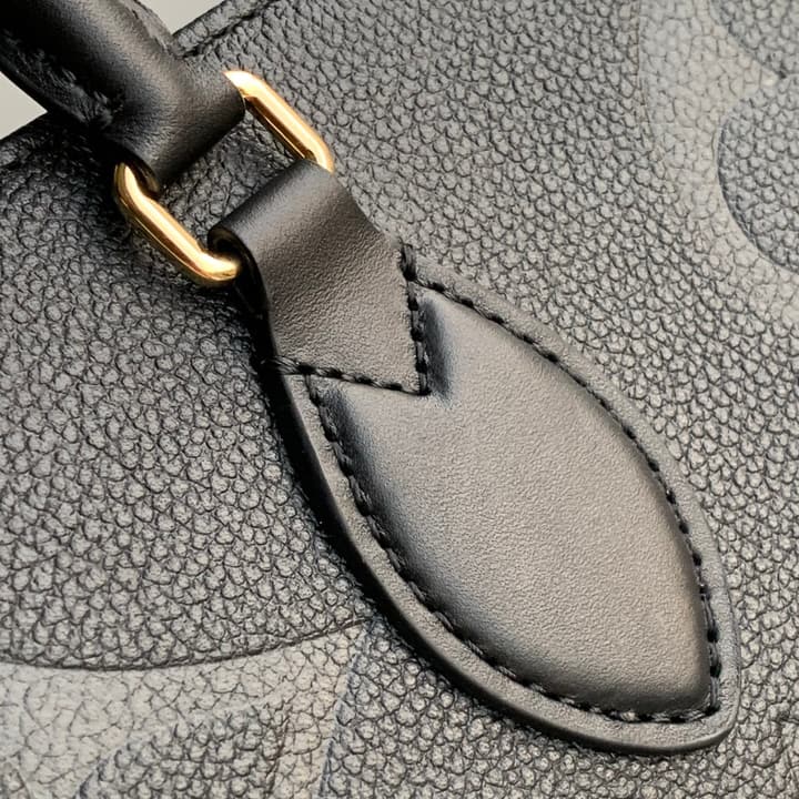 Louis Vuitton Onthego Tote Bag in Black Embossed Monogram