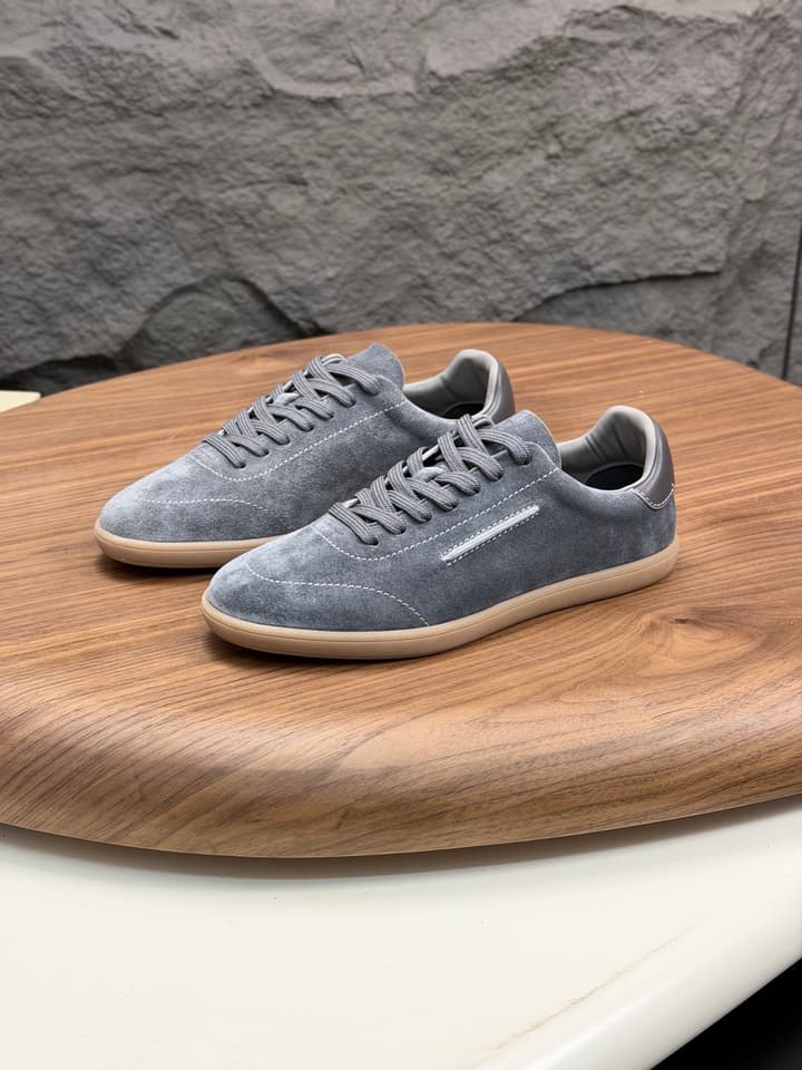 Zegna Old Money Suede Casual Sneakers