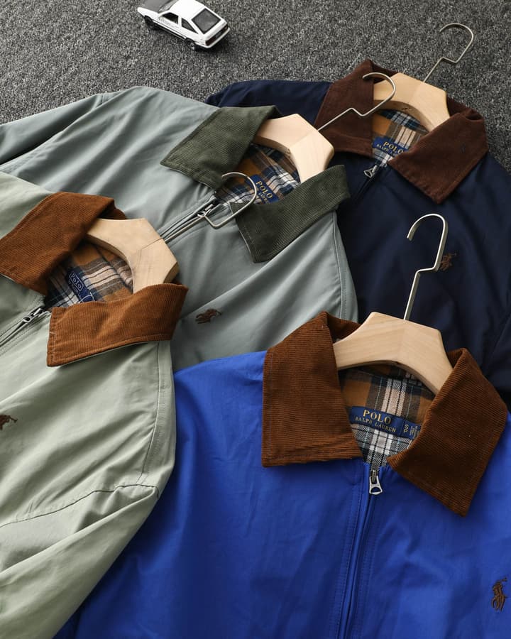 Ralph Lauren Campus Collared Jacket in Blue