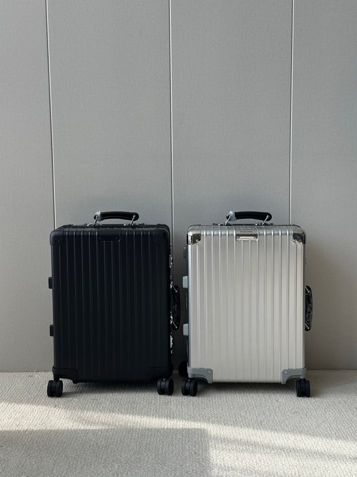 Rimowa 973 Retro Aluminum-Magnesium Luggage in Black